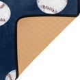 thumbnail image 3 of Yayeee Area Rugs for Living Room 5.2'x4' Non Slip Washable Bedroom Floor Carpet, Navy Blue Baseball Pattern, 3 of 6