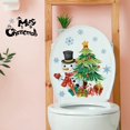 thumbnail image 2 of Pegatina de pared de dibujos animados D5, árbol de Navidad, muñeco de nieve, inodoro, decoración de baño, calcomanía, decoración del hogar, pegatina Mural autoadhesiva, 2 of 4