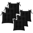 thumbnail image 1 of TESSO HOME Set de 6 Cojines Acolchados para Silla de Comedor con Lazos Relleno Ideal Almohadillas para los Asientos Medidas 42 x 42 x 7 cm, 1 of 6