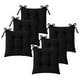 thumbnail image 1 of TESSO HOME Set de 6 Cojines Acolchados para Silla de Comedor con Lazos Relleno Ideal Almohadillas para los Asientos Medidas 42 x 42 x 7 cm, 1 of 6