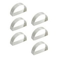 thumbnail image 4 of 6 anillos de servilleta de metal con hebillas para servilletas, soporte para servilletas en forma de D para mesas. Argén, 4 of 9