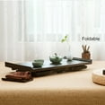 thumbnail image 5 of Japanese Wood Floor Table with Foldable Legs - Coffee Tables for Living Room, Bed Desk Tray, Meditation Altar, Laptop Desk, 5 of 6