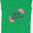 thumbnail image 4 of Inktastic Big Cousin with Flower Circle Girls Baby Bodysuit, 4 of 5