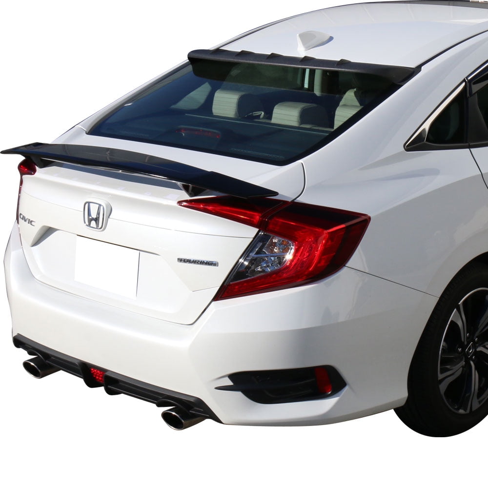 12-15 Honda Civic Sedan 4Dr OEM Factory Style Spoiler Wing w/LED Light UNPAINTED 