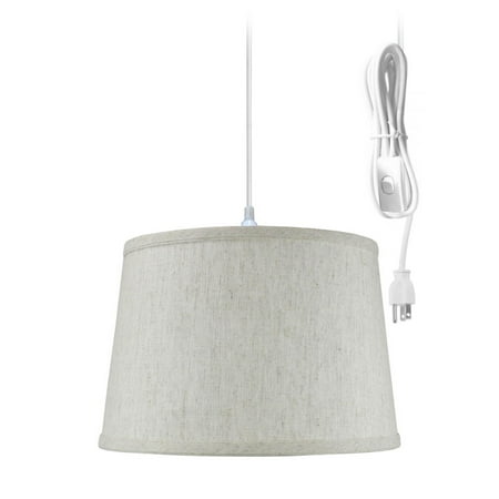 10 Inch Drum Pendant Light - Home Concept Inc Swag 1 Light Drum Pendant