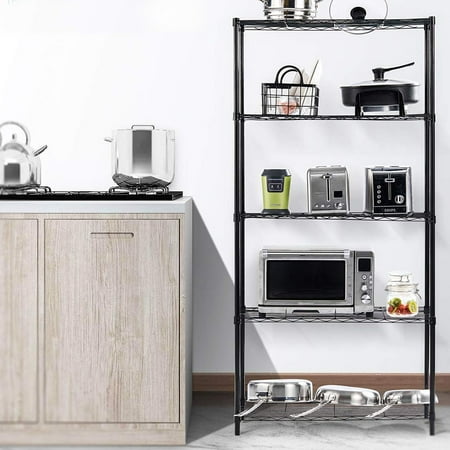 Clearance 5 Shelf Garage Shelving 35 X 14 X 71 Metal Shelving