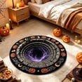 thumbnail image 4 of sruoe Spooky Ghost 3D Visual Round Halloween Rug, Eerie Illusion Floor Mat, Scary Halloween Decorations for Living Room, Bedroom, Entryway, 4 of 6
