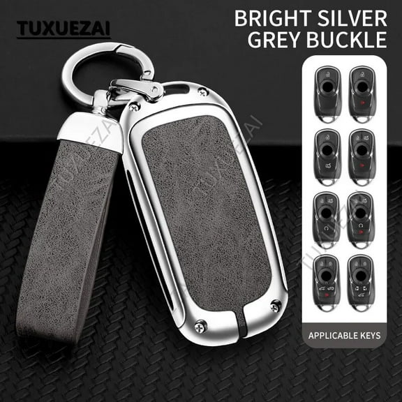 Zinc alloy leather Car Key Cover For Buick B 2/3/4/5/6 buttons key case OPEL Astra G H J Mokka Insignia Vectra Meriva Corsa