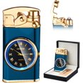 thumbnail image 1 of SKRFIRE Electric Arc Lighter, Windproof, Metal, Blue, 1 of 7