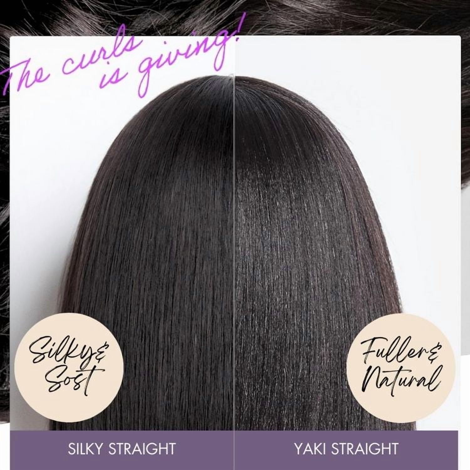 LUVME 10" Put On and Go Brown Highlight Yaki Bob with Bangs Glueless Minimalist Lace Wig Breathable Cap for Women