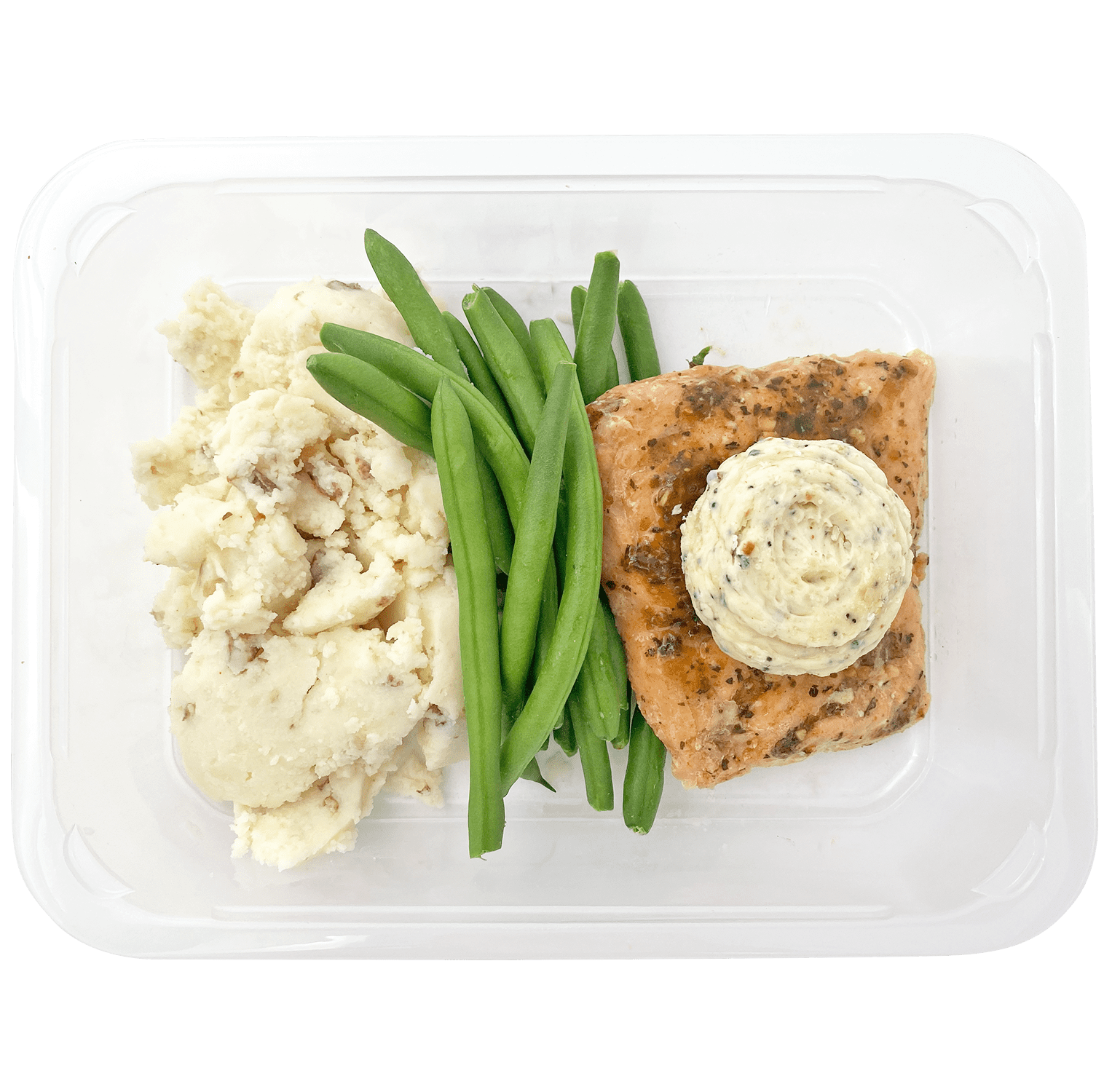 Taylor Farms Everything Spiced Salmon with Mashed Potatoes, Microwave Ready Single Serve Meal, 10.5 oz (Fresh)