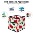 thumbnail image 2 of Watermelon Large Capacity Foldable Storage Basket with Handle 10.8"x10.5"x10.6" - Storage Bins, Storage Bin, Storage Box, 2 of 6