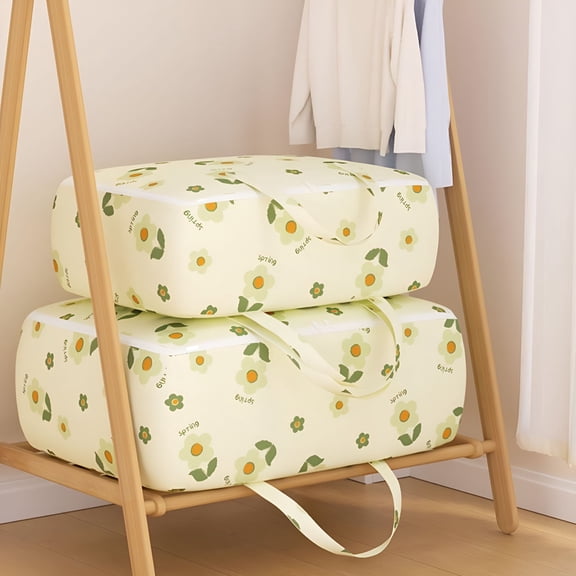 XIBUFE Extra Large Clothes Storage Bags Reinforced Handles Thickened Zipper Dorm Bags