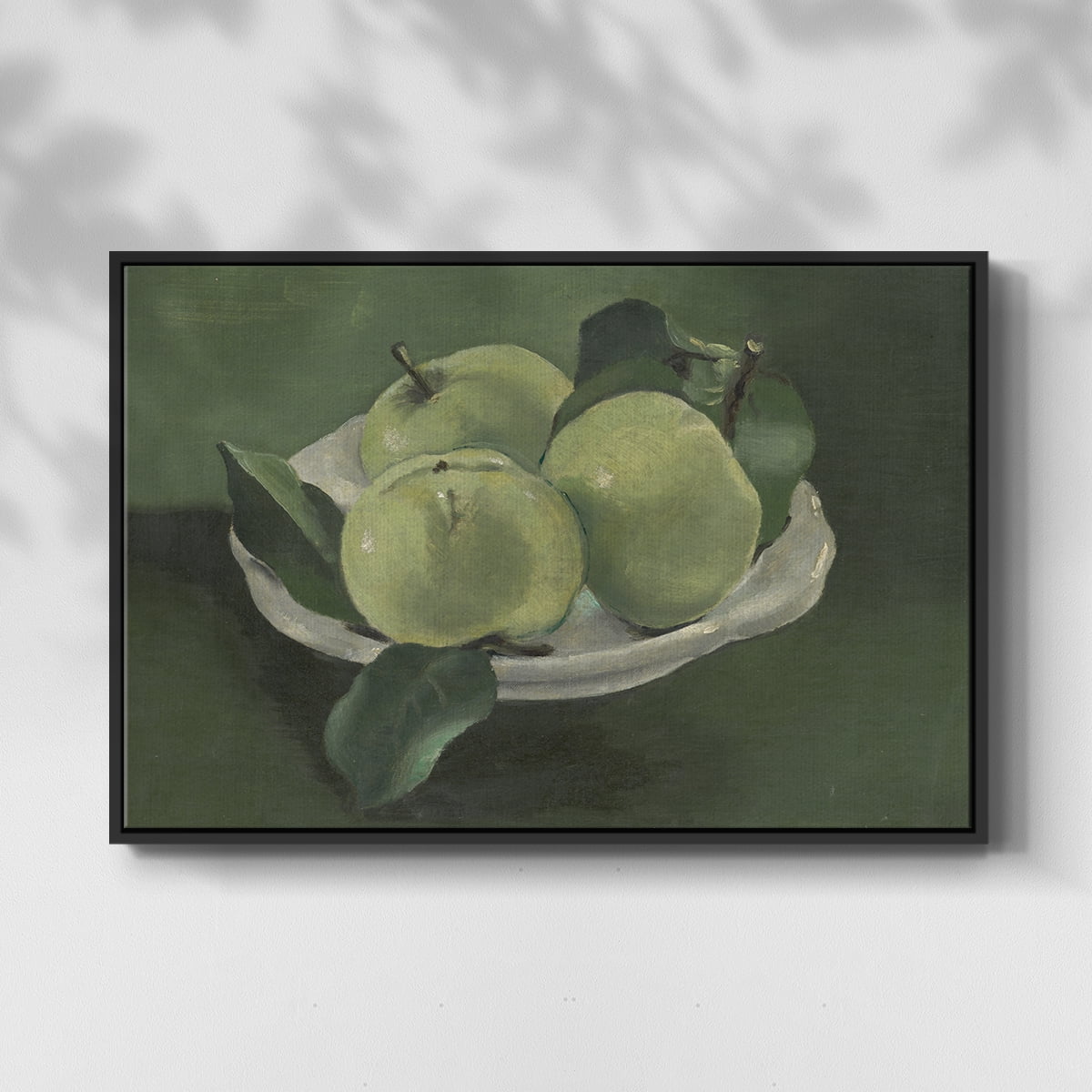 Vintage Botanical Print-LXXXVII By Wexford Home Framed in Black Wood Gallery Wrapped Canvas 25 in. x 37 in.