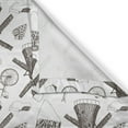 thumbnail image 5 of Ambesonne Dutch Grommet Curtain, Windmills and Tulips, 50" x 96", Brown and White, 5 of 6