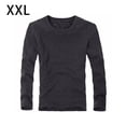thumbnail image 4 of sweethay Ropa interior térmica masculina de manga larga de invierno que mantiene el calor, camiseta de moda, camisa informal adelgazante, accesorio de Ropa interior Gris oscuro XXL sweethay AP013380-04, 4 of 6