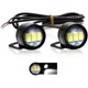 thumbnail image 1 of Par Faros Foco Led Ojo Aguila Blanco Fijo Estrobo Moto Auto, 1 of 8