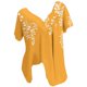 thumbnail image 1 of Blusas de Manga Corta para las Mujeres con Cuello en V Impreso Suéter Casual Top, Blusas para las Mujeres Casual, 1 of 5