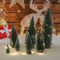 thumbnail image 3 of Mini Christmas Tree Green Cedar LED Lights Pine Needle Tree Christmas Decor Desktop Ornament Gifts New Year Home Party Supply, 3 of 4