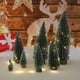 thumbnail image 3 of Mini Christmas Tree Green Cedar LED Lights Pine Needle Tree Christmas Decor Desktop Ornament Gifts New Year Home Party Supply, 3 of 4