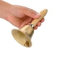 thumbnail image 4 of Fosa Hand Bell, Handbell,8CM Multi-functional Hand Bell Handbell with Wooden Handle for School Children Toy, 4 of 8