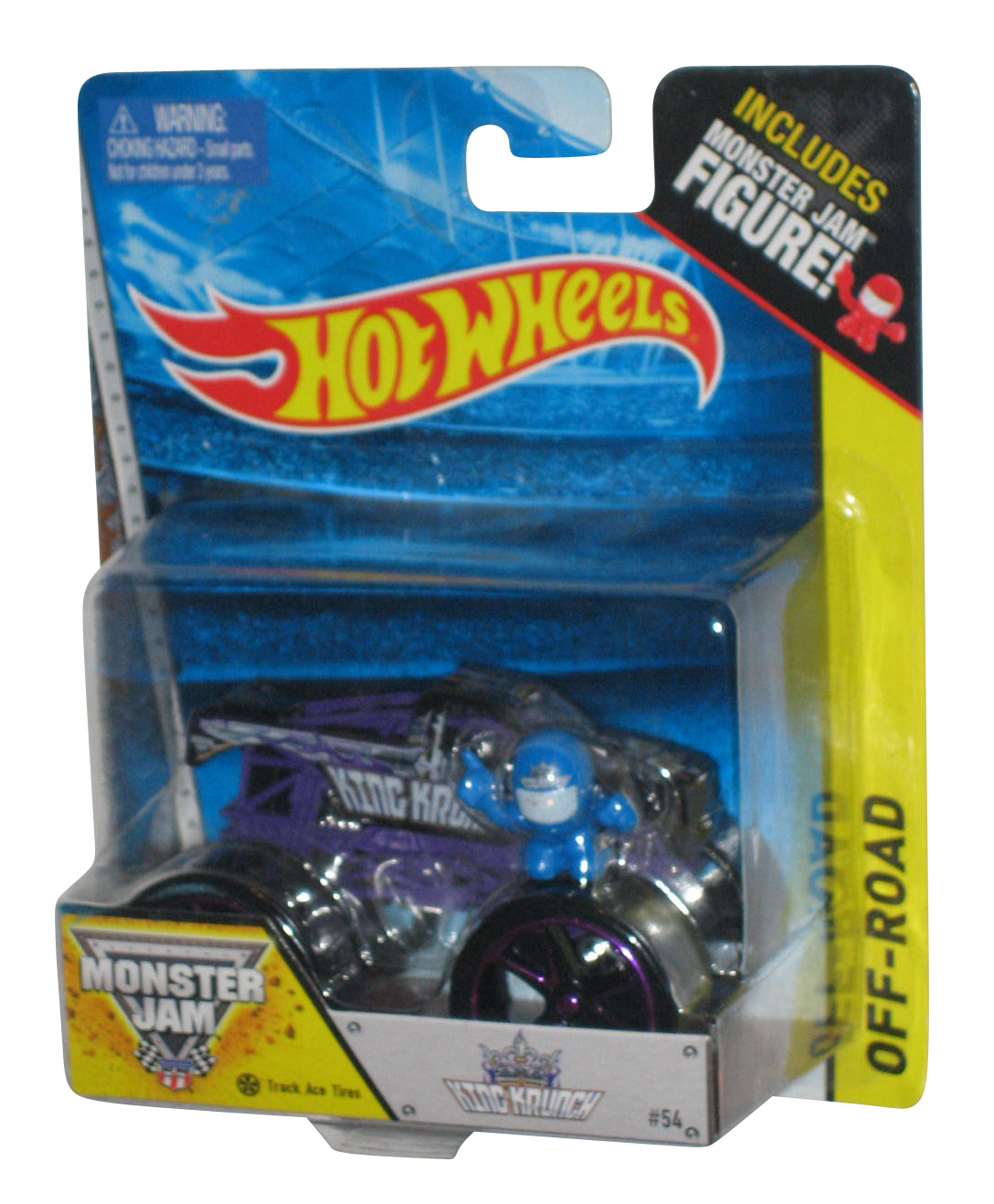 Monster Jam King Krunch Toy Truck 54 w/ Blue Figure