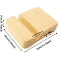 thumbnail image 2 of 2PCS Beech Smart Phone Stands Wooden Mobile Phone Holders for Universal Cell Phone, 2 of 7