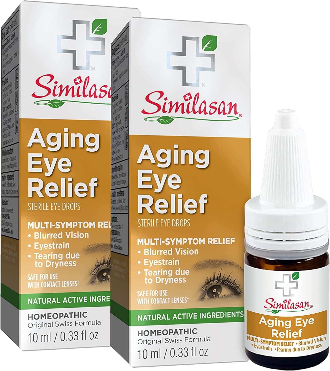 Similasan Aging Eye Relief Eye Drops, 2 Count
