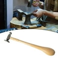 thumbnail image 6 of KiBcsLic Jewelry Making Hammer Jewelry Repair Hammer with Wooden Handle Two Sided Chasing, 6 of 9