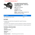 thumbnail image 2 of Front Right Steering Knuckle Kit - Compatible with 2014 - 2018 Ford Transit Connect - Dorman, 2 of 2