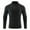 Black, variant on ShomPort Men's Quarter Zip Long Sleeve Shirt Mock Neck Casual Pullover Tops Athletic Outdoor Sweatshirts
