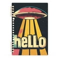 thumbnail image 7 of FORMRS 1-Subject Spiral Notebook 8" x 5" College Ruled 60 Refillable Sheet A5 Hard Cover, 2 Pack, Red UFO, 7 of 7