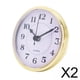 thumbnail image 1 of 2x Reloj de 3,54 pulgadas Insertar números arábigos con pilas DIY incrustaciones Cabeza de reloj para la decoración, 1 of 9