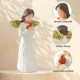 thumbnail image 4 of thovorrnl Angel Figurines for Women, Guardian Angel Statue Holding Red Bird, Sympathy Angel Gifts, 4 of 8