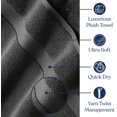 thumbnail image 5 of Delara 33-Piece Organic Cotton Bath Towel Set, 650 GSM Luxury Plush, Quick Dry & Ultra-Absorbent, GOTS & OEKO-TEX Certified, Dark Gray, 5 of 8