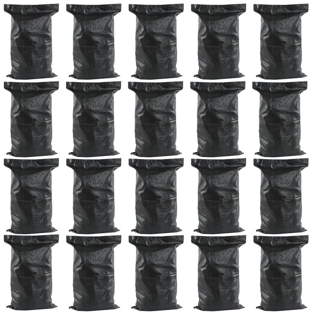 BMYJ Sac de Sable de Contrôle PP Sac de Sable de Contrôle Uv Sac de Sable PP Sac de Sable, Sacs de Sable en Polypropylène Tissé Vide pour le Contrôle des Inondations avec 1600 Heures de Protection Uv