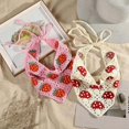 thumbnail image 6 of 2Pcs Crochet Bandana Head Kerchief Knitted Hair Scarves Crochet Hair Kerchief Tie Bcak Headwrap Floral, 6 of 8
