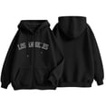 thumbnail image 4 of Hurxie Womens Cotton Hoodies Long Sleeve Sweatshirts Cute Lightweight Fall Winter Casual hooded Pullover Tops with Pocket, 4 of 6