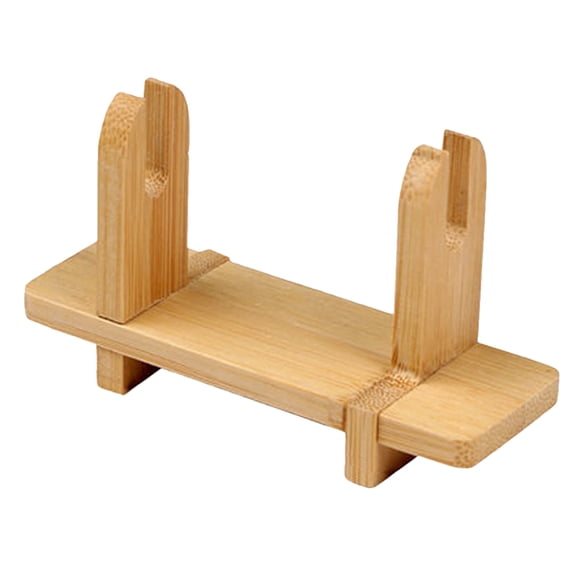 Uonlytech Fans Display Holder Japanese Style Wooden 1Pack Khaki