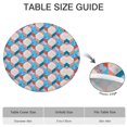 thumbnail image 6 of Blue Red Checkered Pattern Round Fitted Tablecloth with Elastic Edge,Dining Table Cover Waterproof,Outdoor Round Tablecloth for Camping,Dining,Indoor and Outdoor, 6 of 7