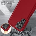 thumbnail image 3 of Decase for Samsung Galaxy A14 5G Case,Heavy Duty Protection Case Hybrid 3 in 1 Shockproof Anti-Scratched Hard Cover+Soft Rubber Rugged Durable Bumper for Samsung Galaxy A14 5G, Red, 3 of 8