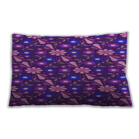Ahgly Company Outdoor Rectangular Contemporary Lumbar Throw Pillow, 13 inch by 19 inch
