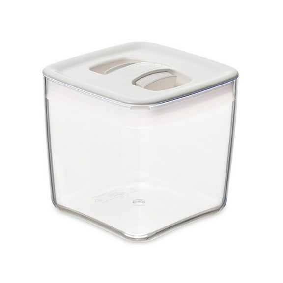 Click Clack Cube Food Storage Container with White Lid, 3.5 Quart