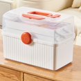 thumbnail image 2 of XKHZJL Multilayer Plastic Portable Storage Box, Multipurpose Organizer and Storage Case for Art Craft and Cosmetic, Portable Handled Storage Box for Home, School, Office, 2 of 5