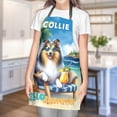 thumbnail image 4 of Collie Hello Summer Beach Theme with Sunglasses and Tropical Cocktail Apron Collie Dog Lover Gifts Idea for Cooking Grilling Baking Painting Gardening - 00009, 4 of 5