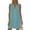 #0169-Mint Green, variant on Swimsuit Coverup for Women Plain V Neck Sleeveless Sheer Beach Dresses Vacation Bathing Suit Cover Up