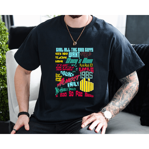 Bowling For Soup Two Sided Tracklist Concert Tour Unisex T-Shirt, up to size 3XL.