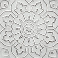 thumbnail image 6 of Miranda Set of 2 Stamped White/ Gray Metal Lotus Flower Wall Decor, 6 of 9