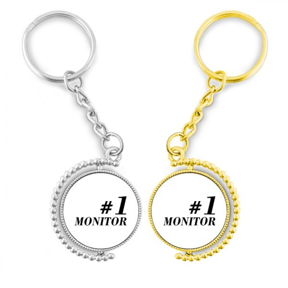 Number.1 Monitor Graduation season Rotating Rotating Key Chain Ring