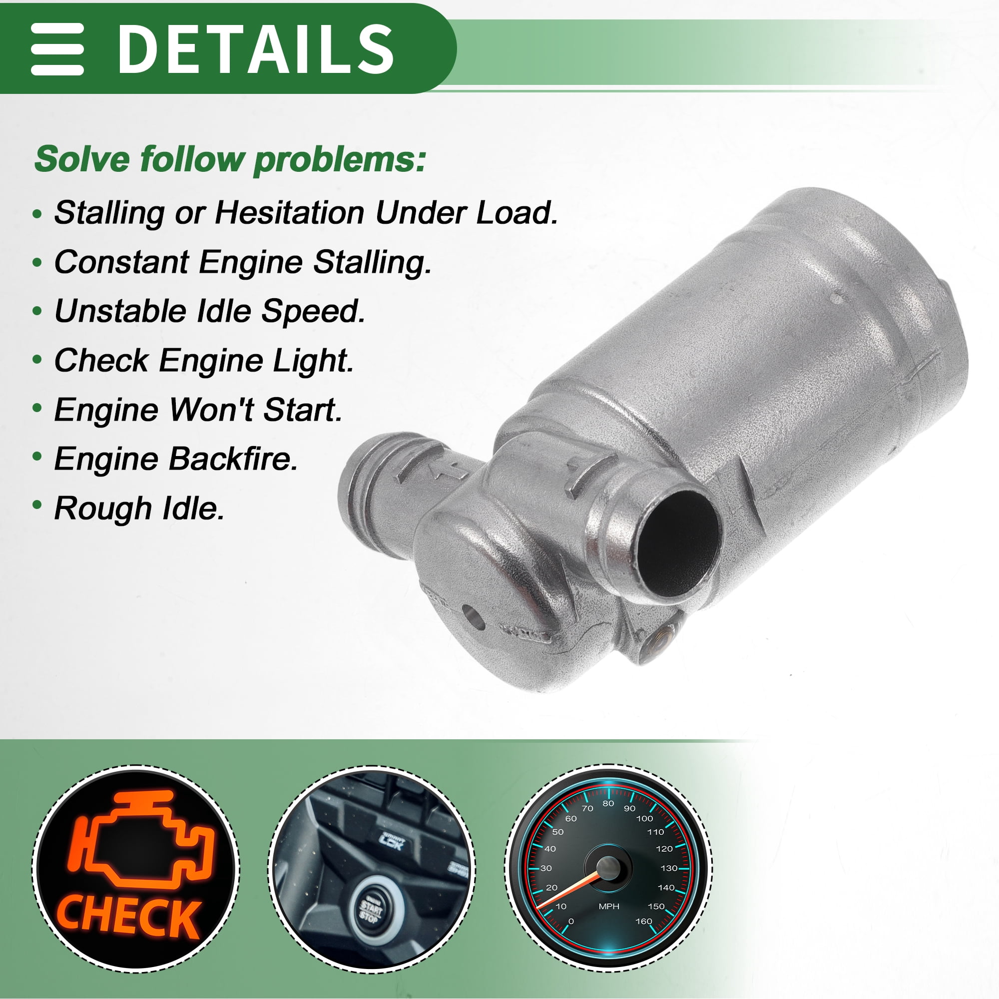 Unique Bargains Car Idle Air Control Valve for Porsche 911 1989-1994 Replace No.0280140531 IACV Idle Motor Idle Air Control Valve for Stable Engine Operation